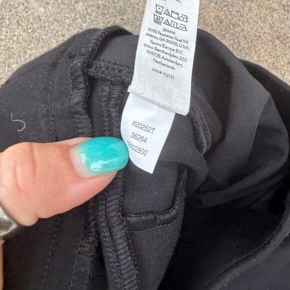 SPANX 20252T The Pant in Black Knit Ponte Hi-Rise Flare XL Tall NWT 20252T - Picture 8 of 11